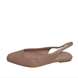 Chinese Laundry Nude/Tan Pointed Slingback Flats